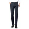 Herenkostuums Business Casual Verticale Streep Straight Leg Broeken Broeken Mannelijk Pak Ademend