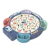 Sand Play Water Fun Brinquedo de pesca magnético giratório elétrico multifuncional para crianças Brinquedos de jogo de placa de música para presente de criança 230719