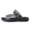 Män sandaler sommarstrandskorskor avslappnad semester tjocksolad bekväm andningsbar icke-halkande tofflor 47