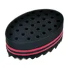 Haarbürsten Oval Doppelseiten Schwammbürste für natürliche Afro Coil Wave Dread Barber Styling Tool Drop Lieferung Produkte Pflege Dhgwh
