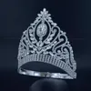 Pageant Kronen Strass Kristall Silber Miss Beauty Queen Braut Hochzeit Tiaras Prinzessin Kopfschmuck Mode Haarschmuck Krone Mo22261c