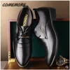 Toe Man Dress Classic Pointed Gai Mens Patent Leather Black Wedding Oxford Formell Business Casual Shoes Big Size Fashion 230718 377