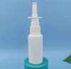 Nyckelringar 1 st vitt vakuumplast Nässprayflaskor Pump Spray Nose dimma Mistflaska för förpackning 5 ml 10 ml 15 ml 20 ml 30 ml JL1626