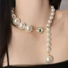Pendant Necklaces 2023 Fashion Elegant Big Imitation Pearls Choker Necklace Collar Statement Crystal Women Wedding Jewelry Gifts