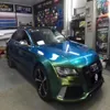 Super lucido metallizzato verde giungla vinile Car Wrap Foil Air Metal Forest Green Film Vehicle Wrapping 1 52x18m 5x59ft259O