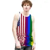 Herren Tank Tops Mode LGBT Liebe Männer Top Flagge Fitness Ärmelloses Shirt Lesben Homosexuell Sommer Weste Stolz Westen Kleidung