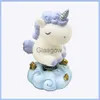 Interior Decorations Car Ornament Unicorn Toy Spring Resin Bounce Cartoon Decoration Auto Interior Dashboard Decoration Accessories Gifts 11X7X55CM x0718