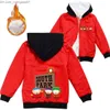 Coat S-South Park Clothing Children Dark Darmen Velvet Hooded Gacket Youth Boys Clothing Girls 'Clothing Children's Quild's jacket Z230720