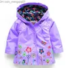 Coat Boys' waterproof windproof jacket Children's long sleeved jacket Girls' fashion jacket 2-6Y Z230719