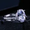 Finger Ring Band Dazzling Brilliant Cz Stone Four Prong Setting Classic Wedding Jubileum Present till frugirlfriend188w