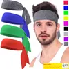 Sport all'aria aperta Tennis Running Tinta unita Fascia pirata Allenamento unisex Ciclismo Fascia per capelli Fascia per uomo SweatbandZZ