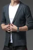 Pulls pour hommes Mode Pure Color Pull d'hiver pour hommes Cardigan Barre verticale Chandails Classique Casual PocketV-cou Automne Manches longues Coréen Nouveau L230719