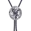 Bolo Ties European and American new style bolo tie animal elf elk fashionable men's leather cord necklace HKD230719
