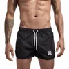 Shorts masculinos verão calções de banho masculinos de marca moda praia calção de banho sexy maiô masculino cintura baixa respirável roupa de praia surf 230718