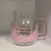 2021 Corée Starbucks Tasses Sakura Série Rose Théière Verre 570 ML Tasses À Café228f