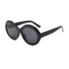 New European and American T-shaped round frame gradient fashion sunglasses women's premium sense ins travel sun protection personality sunglasses wholesale6030