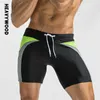 Men's Shorts Heavywood New Swimming Trunks Mens Waterproof Swimwear Shorts Ties Elastic Waist Boxer Shorts Husband Five Point Beach Pants Man L230719