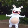 2018 High quality Rayman Raving Rabbids Mascot Costume Adult Size Fancy Dress For Christmas Halloween Carnival Party330s