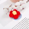 Haaraccessoires Ins Wind Touw Schoolmeisje Koreaanse Versie Van De Wol Bloem Net Rood Leer Rib Fluffy Ring Handgemaakt Ornament