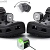 Faróis 2 Pcs Rechargeab Lights para Croc Super Bright Headlamps para Croc Shoe 4 Lighting ABS Flashlight Attachment For Walking Running HKD230719