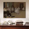 Hedendaagse Canvas Wall Art Edgar Degas de Dansende Klasse Balletdanser Hand Geschilderd Olieverfschilderij Home Decor