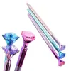 Kawaii Stylo À Bille Big Gem Stylo À Bille En Métal Avec Grand Diamant Magique Stylo De Mode École Fournitures De Bureau Étudiants Cadeau Prix GA32855