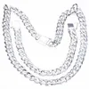 High Quality Men Jewelry Sets Elegant Necklaces Bracelets 925 Sterling Silver 1 1 Figaro Chain243h