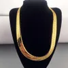 Chaînes Haute Qualité 75 CM 10 MM Hip Hop Hommes Chaîne À Chevrons Or Collier Rappeur Chunky Garçons NightClub DJ Jewelry2312