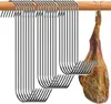 Crochets Rails Acier Inoxydable S Outil De Crochet De Viande De Boucher Pour Et Fumage À Froid Boucherie Chasse Poulet BBQ Porc Saucisse Bacon Grill 230719