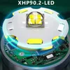 Faros delanteros 3000000LM Actualización del sensor de faros XHP90 Faros de pesca por 18650 Batería Linterna USB Rechargeab Faros delanteros Antorcha Linterna HKD230719