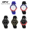 Montres-bracelets TPW mode montre pour hommes Silicone nuit lueur étanche Quartz rotatif multifonctionnel sport