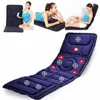 Masseur dorsal Mode 8 en 1 Matelas de massage pliable pour tout le corps Chauffage automatique Multifonction Vibration infrarouge lointain Coussin masseur 230718