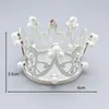 Pinces à cheveux belle couronne accessoires pour enfants ornements de gâteau d'anniversaire perle décorative matériel métallique