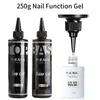 Nail Gel Rs Nail 250 ml Super Top Coating Basic Coating 2st Set Nail Art Gel Polishing UV/LED Socket Non Lime Layer Transparent Top Gel Handle 230718