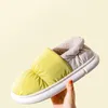 Women Plush Comwarm Warm Winter Toast Cotton Slippers Indoor Home Non-Slip Thick Sole Furry Shoes For Couples 2 69