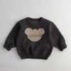 Pullover Bambini Maglioni Autunno Ragazzi Pullover Manica lunga Casual Maglia Top Vintage Cartoon Orso Ragazze Maglieria Abbigliamento per bambini Inverno HKD230719