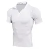 T-shirt da uomo T-shirt a compressione da corsa da uomo Maglia da calcio ad asciugatura rapida Fitness Abbigliamento sportivo Bodybuilding Sport Camicia a maniche corte Traspirante 230718