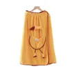 Towel Drop Bath Household Women Wearable Wrap Adults Absorb Water Polyester Bathroom Washable Bathrobe 70 140cm