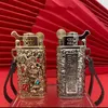 CHIEF Three-dimensional Embossed Pixiu Creative New Retro Old-fashioned Grinding Wheel Kerosene Lighter Men's Gift Cool Gadgets OID0