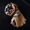 Schals für Frühling und Sommer, klassische Jacquard-Schals, Schal aus weicher Seide und Baumwolle281B