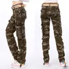 Pantalons pour femmes s Pantalon de camouflage militaire Armée taille haute ample Pantalon multi-poches Pantalon en coton polyvalent pour dames Street Jogger pantalon de survêtement 230718