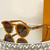 Sunglasses for womens classic brand 1957 round frame glasses designer sunglasses men saccoche electroplated decorative original box