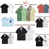 Men Designer Shirts Summer Short Sleeve Casual Shirts Fashion Loose Polos Beach Style respirável Tees Clothing Size M-3XL P home