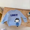 Pullover Spring Autumn Baby Sweater Cartoon Cotton Pullover Tröja Långärmad barntröjor Småbarn Baby Girl Boy Clothes EY595 HKD230719