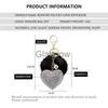 Kluczowe klucze do pokomu Kliny Rhinestone Heart's Women's Bags Keyring Pierścień Pendants Pokój Zawieszenie dekoracja samochodowa dekoracja x0718