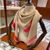 Designer Sciarpa di seta di lana per le donne 2020 Nuove signore Scialli invernali sciarpe Pashmina moda anello lungo 140x140cm Regalo di Natale Dropsh341A