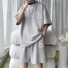 Herrspårar Summer Men's Set Korean Fashion Men klädtrakten Män avslappnad kort ärm T ShirtSShorts 2 Piece Set Men S-6XL 230719