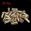 Storage Bags Multi-Grip Rivet-Nut M8 Pre-Bulbed Shank Carbon Steel Color-Zinc-Plated Flat Head Threaded Insert Nut 25Pcs