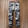 Neue Vintage Herren Jeans Hosen Slim Fit Distressed Denim Joggers Für Männer Marke 2 farbe Hosen Plus Größe 42319L