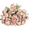Декоративные цветы имитируют растение лимония Sinense Rose Artificial Trees Bonsai случайное сорт без цветочного горшка